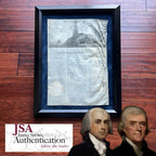 THOMAS JEFFERSON & JAMES MADISON * JSA * Autograph SHIP'S PASSPORT Signed * 1803