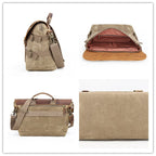Waterproof Canvas DSLR Camera Bag Canvas Shoulder Camera Bag Messenger Bag QSM3032