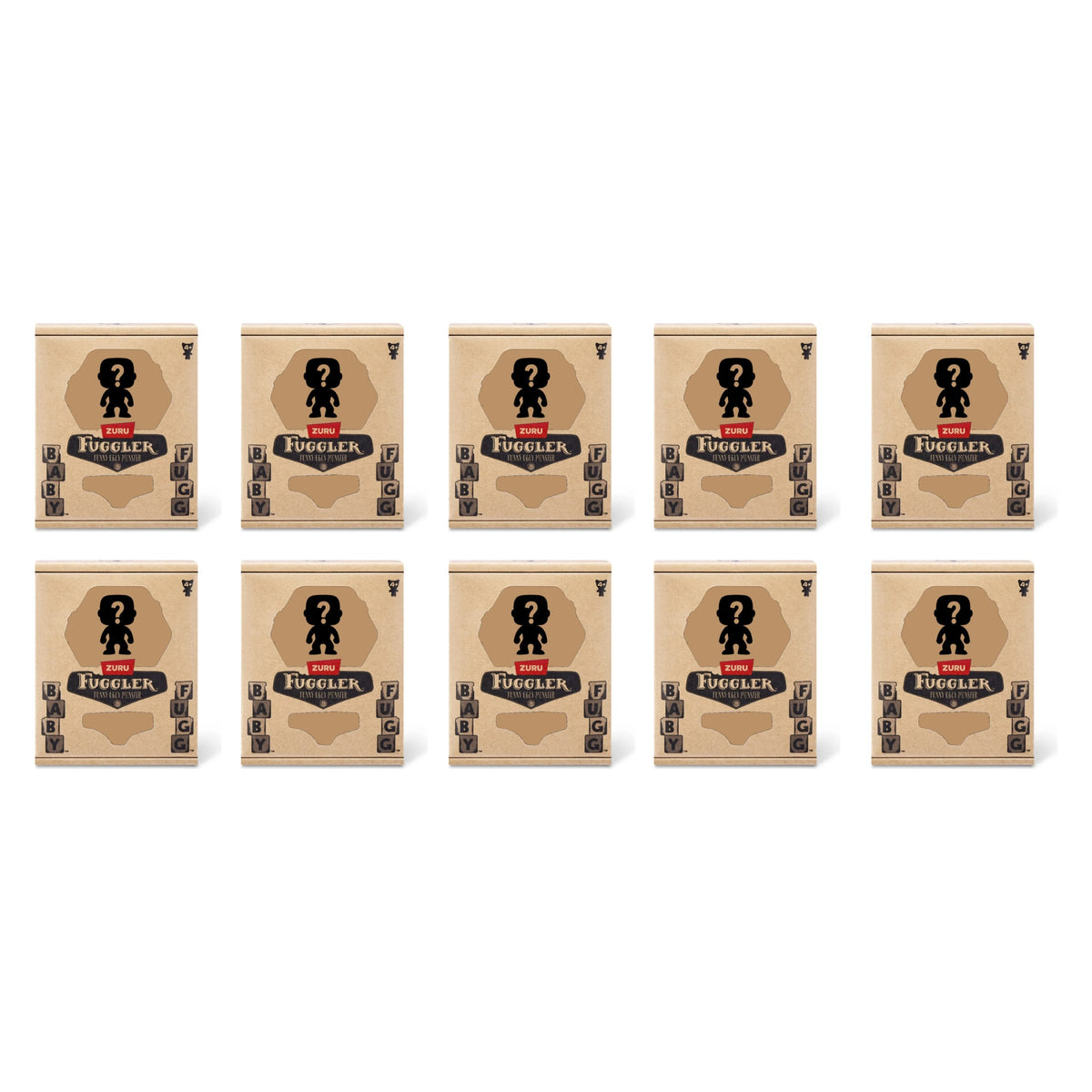 Pack of 10 Zuru Fuggler Baby Fugg 3.5 Inch Plush Toy Mystery Random Assortment