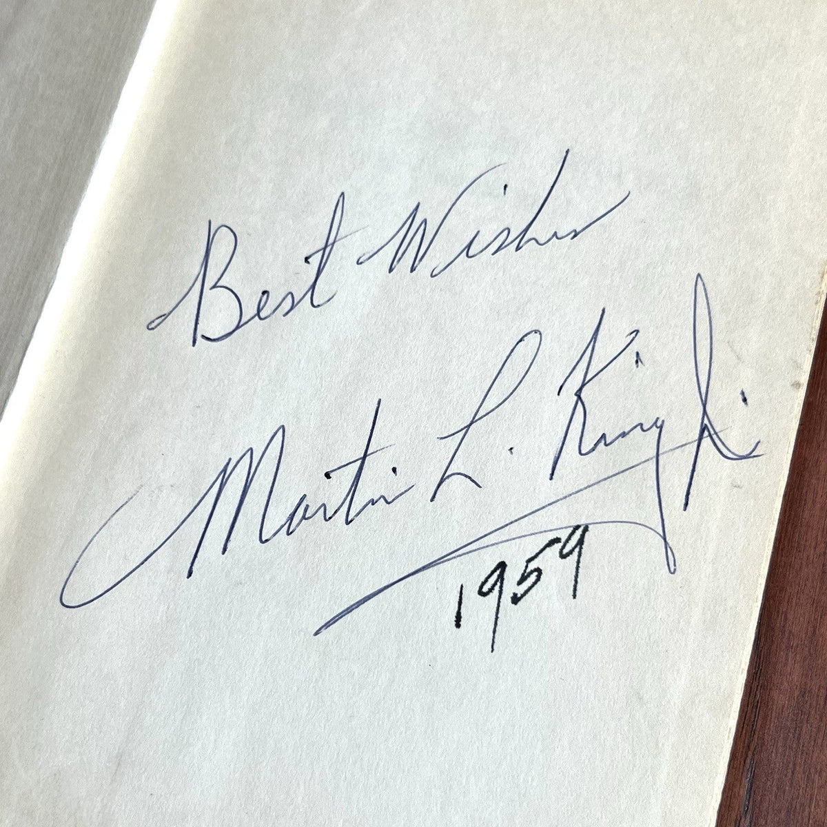 MARTIN LUTHER KING JR Signed Autograph 1st Edition STRIDE TOWARD FREEDOM * PSA