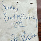 PAUL McCARTNEY * JSA Beatles Parlophone Promo Card AUTOGRAPH Set SIGNED by Paul
