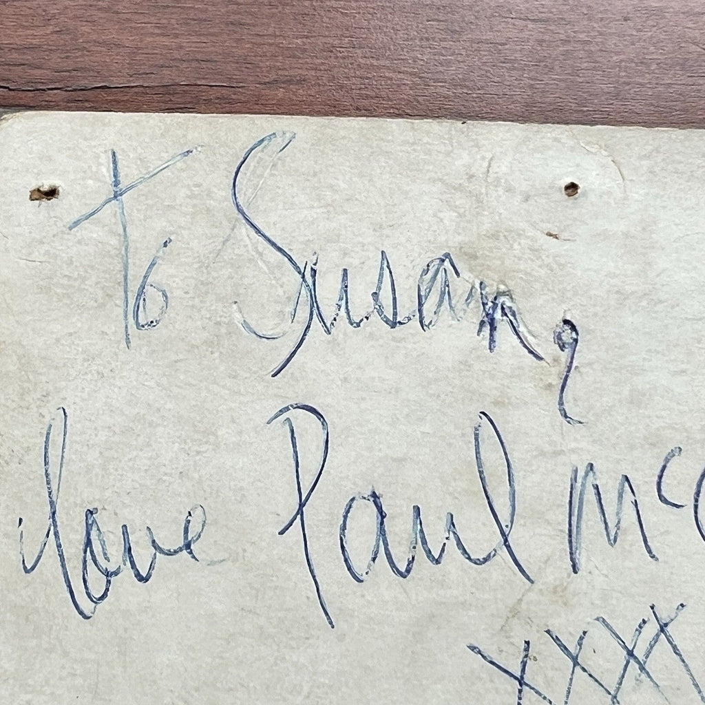 PAUL McCARTNEY * JSA Beatles Parlophone Promo Card AUTOGRAPH Set SIGNED by Paul