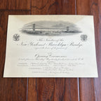 BROOKLYN BRIDGE Original TIFFANY & Co. OPENING CEREMONIES Invitation / Invite