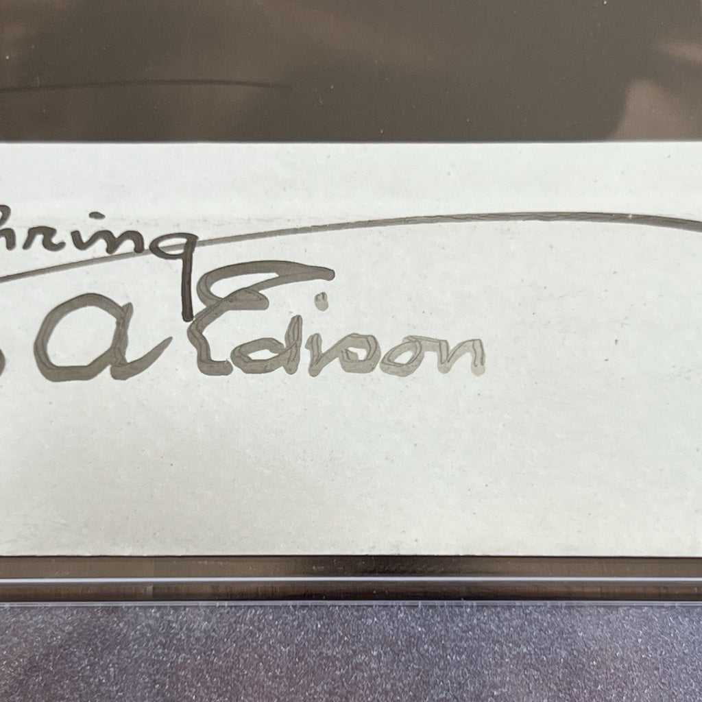 THOMAS EDISON Autograph PHOTO Signed * Light Bulb Inventor Signature * PSA