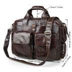 Flash Sale Vintage Leather Messenger Bag Mens Leather Briefcase