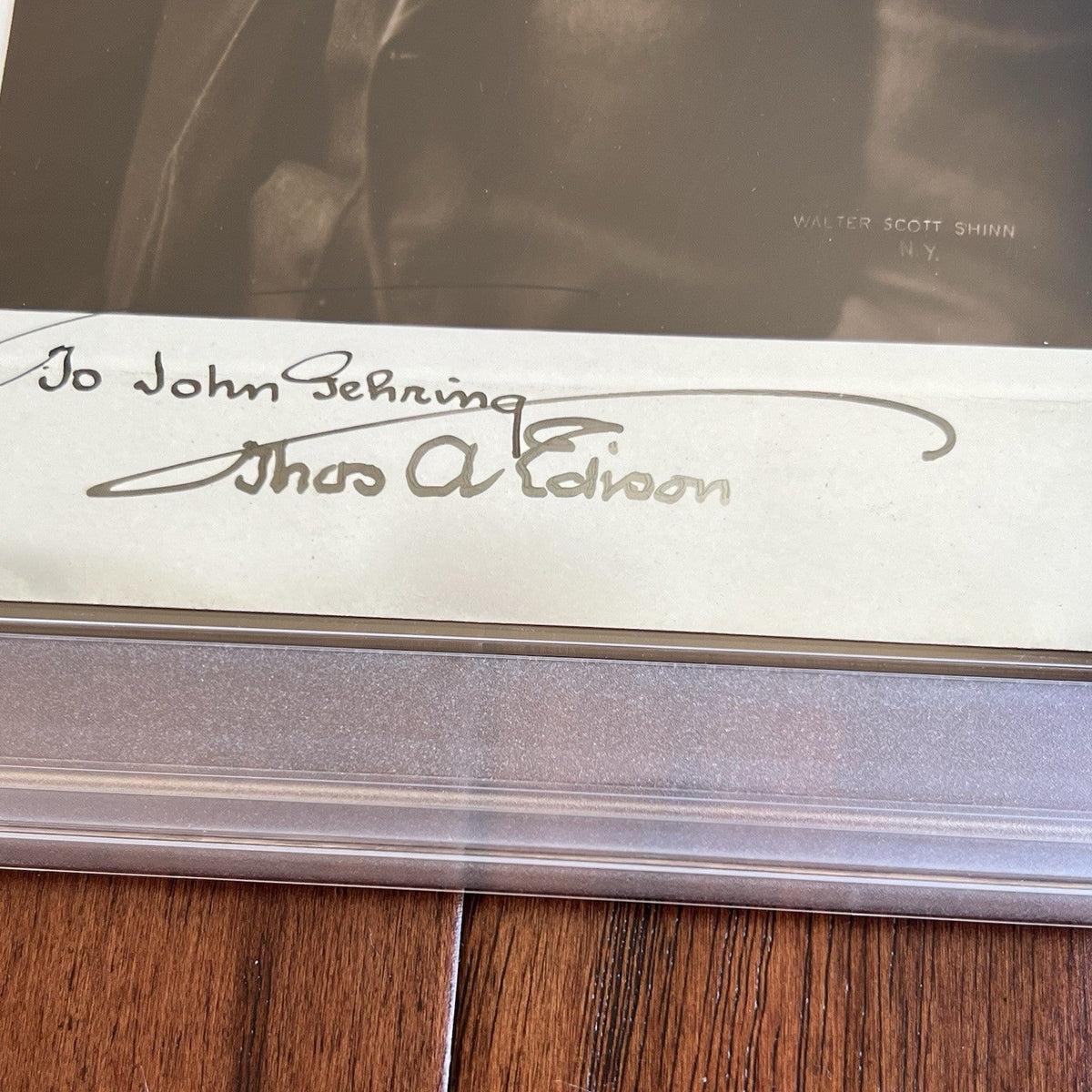 THOMAS EDISON Autograph PHOTO Signed * Light Bulb Inventor Signature * PSA