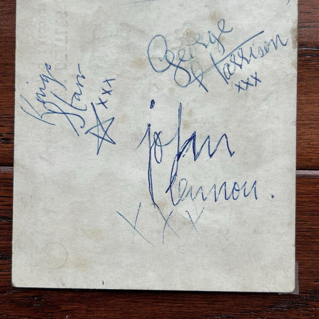 PAUL McCARTNEY * JSA Beatles Parlophone Promo Card AUTOGRAPH Set SIGNED by Paul