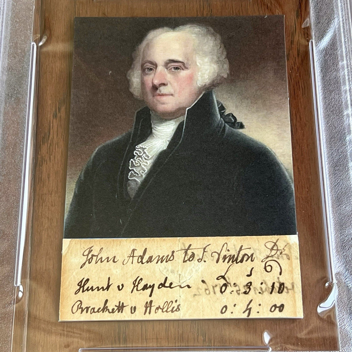 JOHN ADAMS Autograph Circa 1760 LAW LEDGER Cut Signature Signed President * PSA