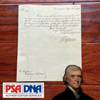 THOMAS JEFFERSON Signed Letter Sending the Fugitive Slave Act Autograph * PSA