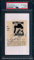 Larry Kelley Signed 3x5 Index Card Yale 1936 Heisman  PSA/DNA 188309