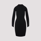 Courreges Circle Rib Mini Dress Women