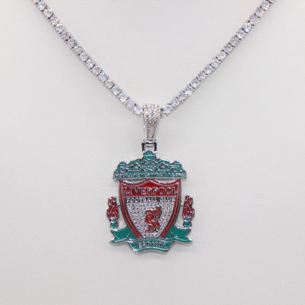 Liverpool Football Club Necklace – LFC Crest Pendant Jewelry Gift for Fans
