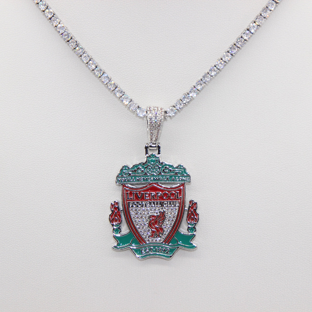 Liverpool Football Club Necklace – LFC Crest Pendant Jewelry Gift for Fans