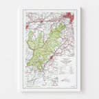 Vintage Pisgah National Forest Map 1966