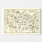 Vintage Bootlegger's Map of the United States 1926