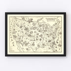 Vintage Bootlegger's Map of the United States 1926