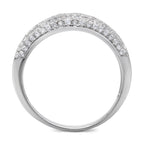 CZ 5mm Sterling Silver Plated Diamond Stimulant Band Engagement Ring