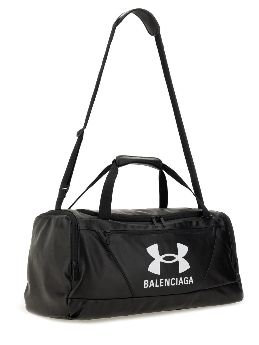 Balenciaga Duffle Bag Lamb Leather Black