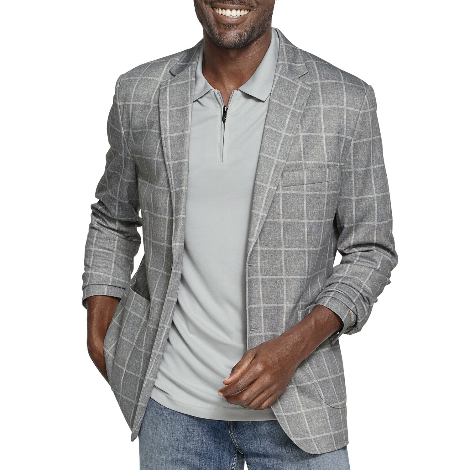 XC Flex Pinnacle Blazer // Gray Plaid
