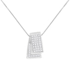 14KT White Gold Diamond Box Pendant Necklace (1 cttw, H-I Color, SI2-I1 Clarity)