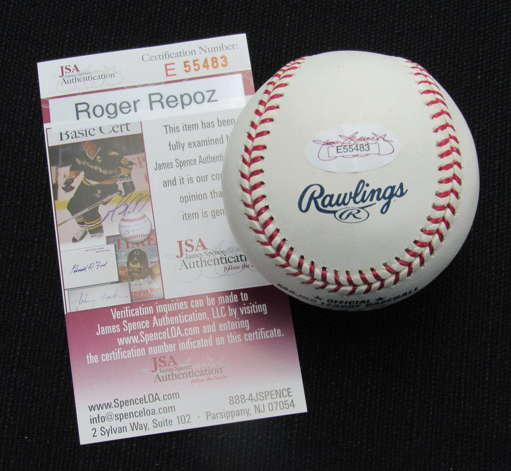Roger Repoz Signed/Auto Yankees 100th OML Baseball JSA  186967