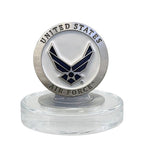 Air Force Wings Royal Decanter w/ 3D Top and 2 Glasses w/ Chest Box