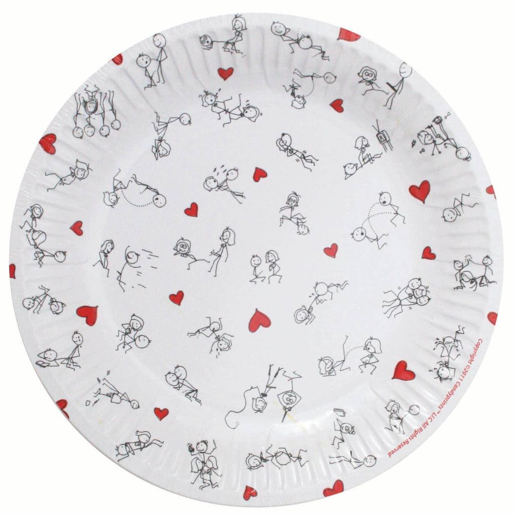 Dirty Stick Figures Party Plates & Napkins Set – Funny Bachelorette Decorations