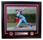 Steve Carlton HOF Autographed 16x20 Photo Phillies Framed PSA/DNA 178396