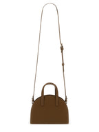 Brown Goat Leather Small Tote Bag