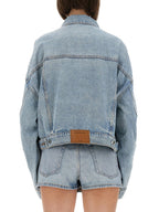 Alexander Wang Women Denim Clip-On Trucker Jacket