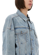 Alexander Wang Women Denim Clip-On Trucker Jacket