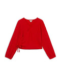 Girls Wrap Knit Top - Big Kid