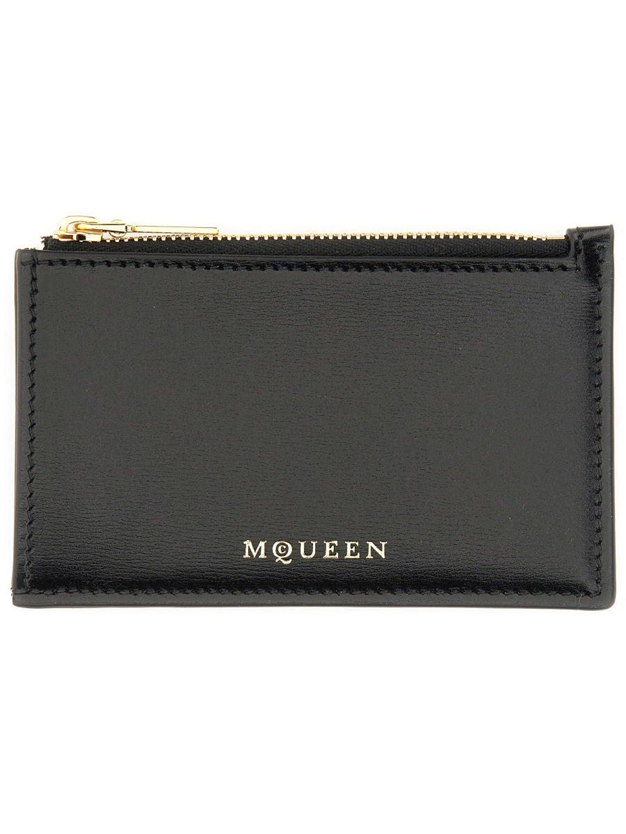 Alexander Mcqueen Women Zippered Card Holder