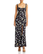 Floral Print Square Neck Maxi Dress