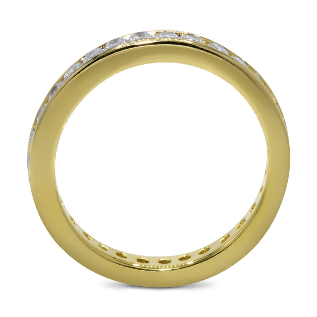 CZ 5mm Round Sterling Silver Gold Plated Crossover Halo Engagement Ring Set