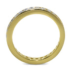 CZ 5mm Round Sterling Silver Gold Plated Crossover Halo Engagement Ring Set