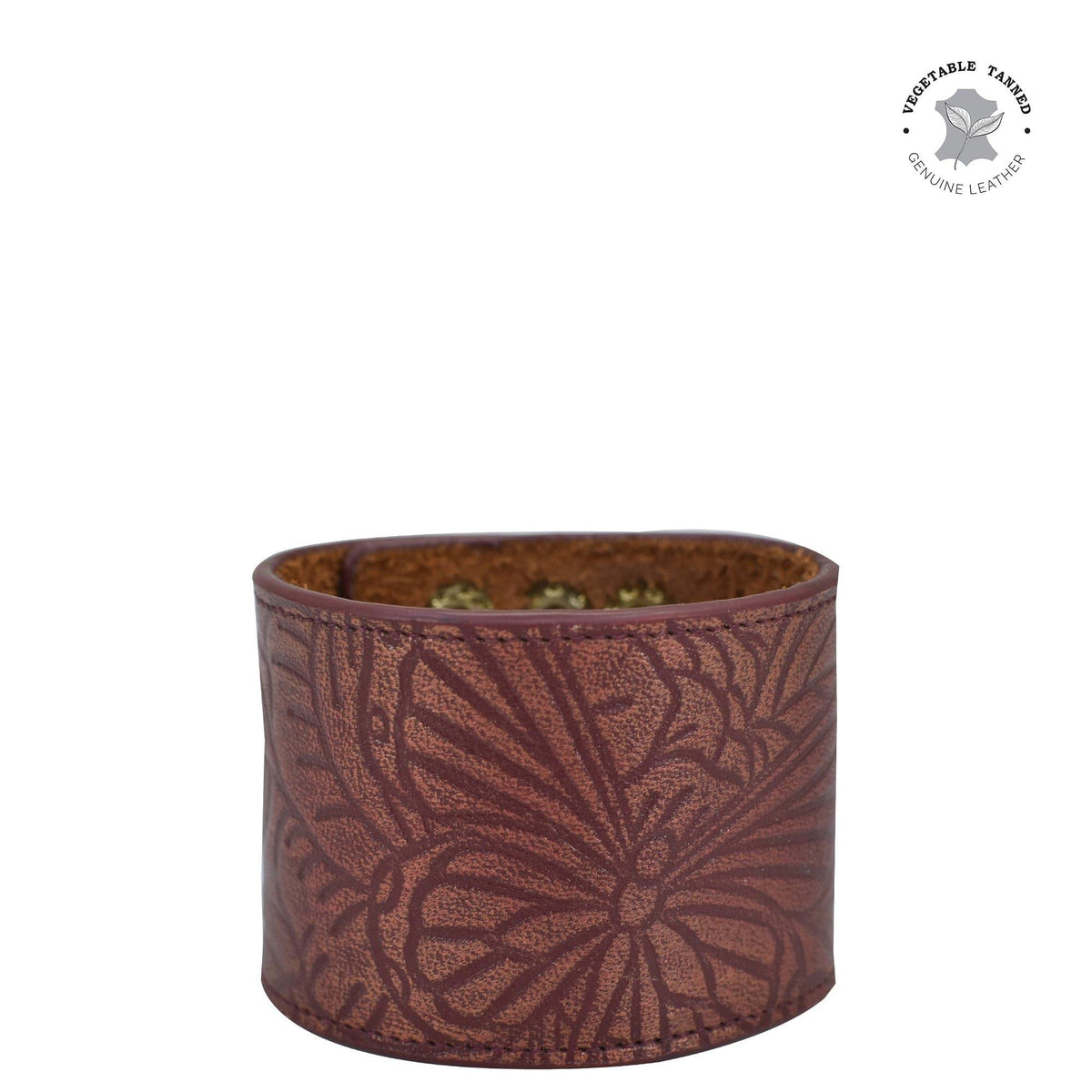 Painted Leather Cuff - 1176