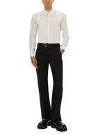 Alexander Mcqueen Men Pants With "T-Bar" Belt