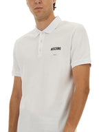 Moschino Men Cotton Pique Polo