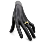 CZ 5mm Center Stone Gold Engagement Ring
