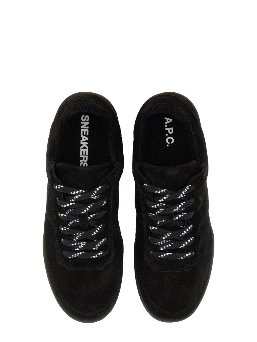 Moe Sneakers in Black Cowhide Leather