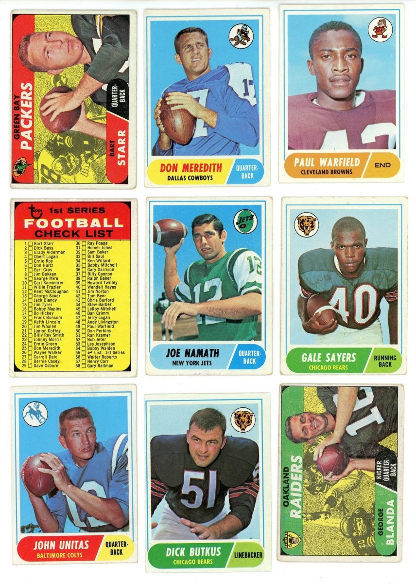 1968 TOPPS FOOTBALL COMPLETE SET BREAK - 5 CARDS PER BOX! 1 HOFER IN EVERY BOX!