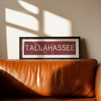 Framed Tallahassee Garnet Bus Scroll