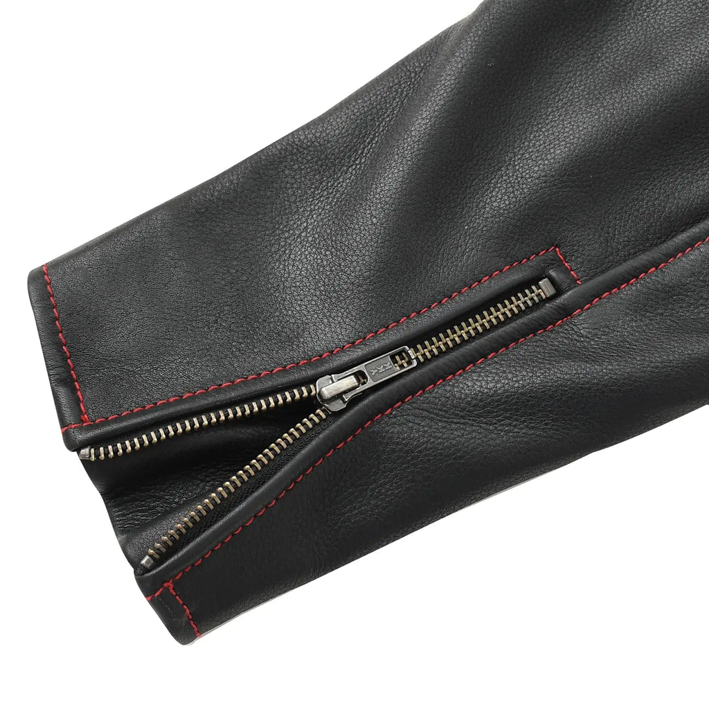 Redstrike Men’s Motorcycle Leather Jacket