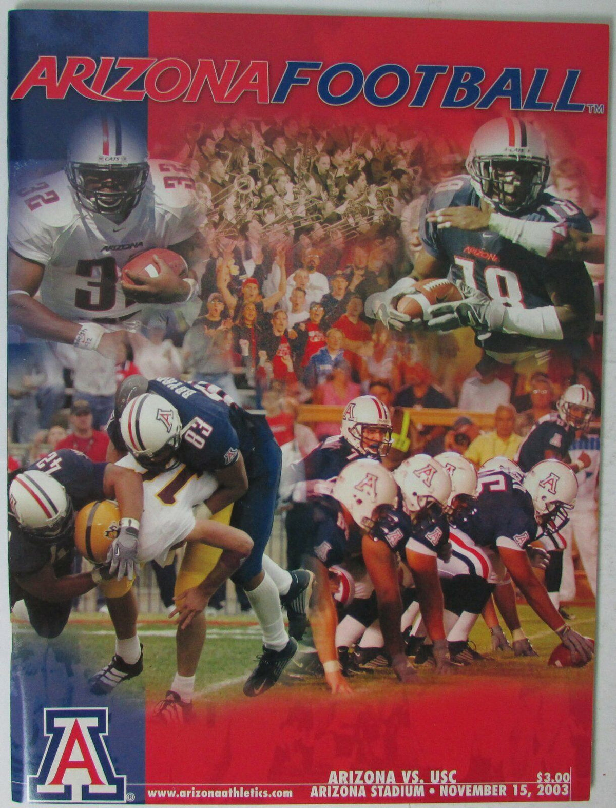 2003 Arizona vs USC College Football Game Program 145287