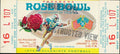 1976 Rose Bowl Unused Full Ticket  USC vs. Michigan 142722