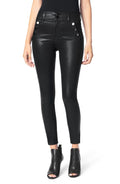 Joe's The Georgia Coated High Waist Ankle Skinny Jeans in Black, Size 31