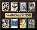 Michigan Wolverines Legends Plaque 8 Cards Tom Brady Howard Harbaugh Donruss