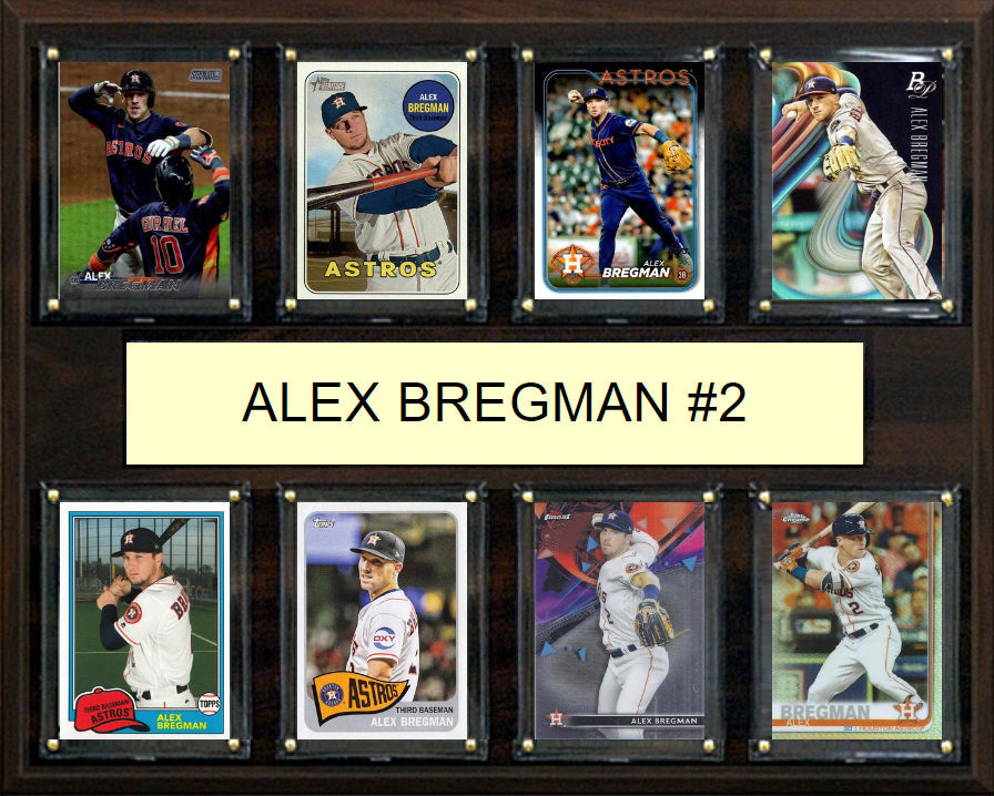 Alex Bregman 2 8 Card Plaque Topps Bowman 2025 2024 Houston Astros