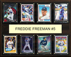 Freddie Freeman 5 8 Card Plaque Topps Bowman 2025 2024 LA Dodgers